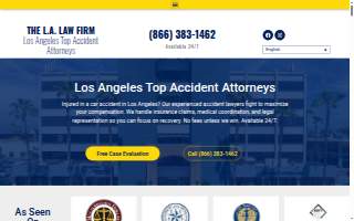The L.A. Law Firm- Accident Attorneys website