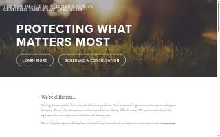 The Law Office of Stephen Chen, PC website