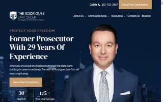 The Rodriguez Law Group Los Angeles Criminal Defense Attorneys website