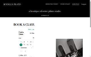 Bodylux Pilates website