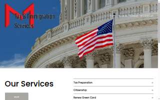 Marya Tax & Immigration Services website