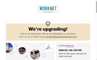 Worknet Merced County of Los Banos website