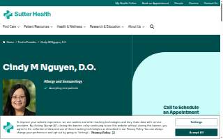Cindy M Nguyen, D.O. website