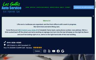 Los Gatos Auto Service website