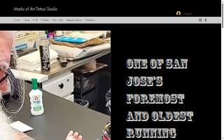 Marks of Art Tattoo website