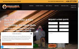 MightyMite Termite Services of Los Gatos website