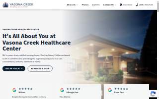 Vasona Creek Healthcare Center website