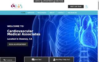 Cardiovascular Medical Associates website