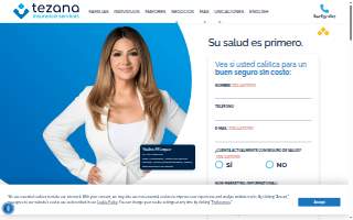 Tezana Insurance Services website