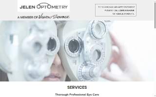 Jelen Optometry website