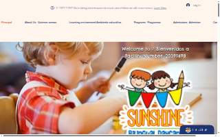 Sunshine Bilingual Daycare website