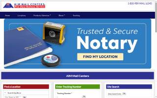 AIM Mail Center of Manhattan Beach website