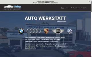 Auto Werkstatt website