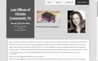 Christie Cronenweth Law Office of Manhattan Beach website
