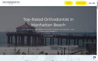 Hom Orthodontics website