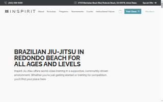 Inspirit Jiu Jitsu Academy of Manhattan Beach website