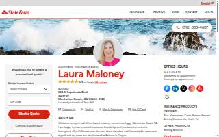 Laura Maloney - State Farm Insurance Agent website