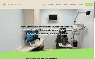 Leaf Optometry website