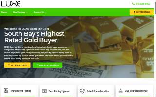 LUXE Cash for Gold website