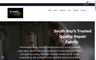 Manhattan Body Shop Inc of Manhattan Beach website