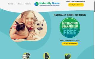 Naturally Green Cleaning website