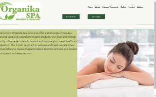 Organika Spa website