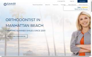 Summer Orthodontics website