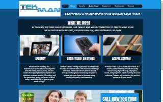 TekMan Security & AV of Manhattan Beach website