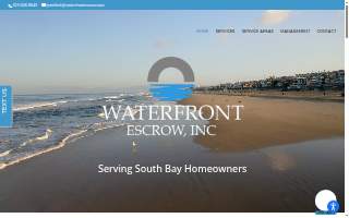 Waterfront Escrow website