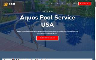 Aquos Pools website