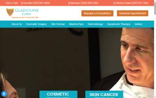 Gladstone Clinic - Dermatology and Cosmetic Surgery of Manteca website