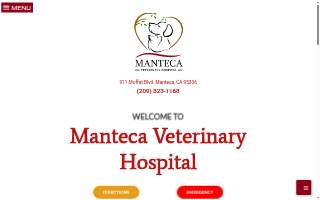 Manteca Veterinary Hospital website
