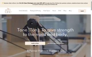 Tone Reformer Pilates website