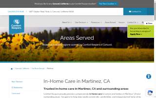 Comfort Keepers Home Care of Martinez website