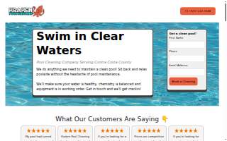 Kraken Pool Cleaning website