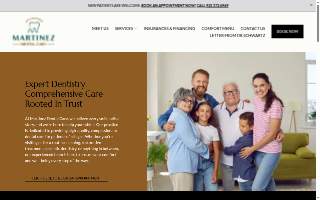 Martinez Dental Care website