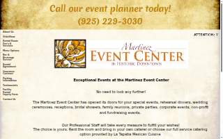 Martinez Event Center website