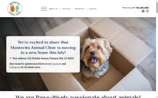 Montecito Animal Clinic website