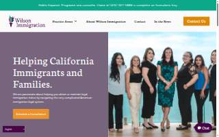 Wilson Immigration of Martinez website