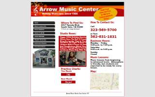 Arrow Music Center of Maywood website