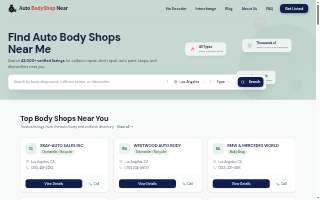 Oasis Body Shop website