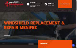 CPR Auto Glass of Menifee website