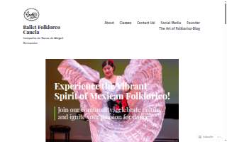 Folklorico Dance Studio website