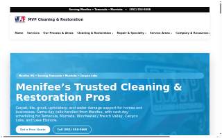 MVP Cleaning Restoration - Menifee website