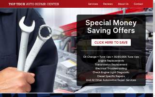 Top Tech Auto & Sons website