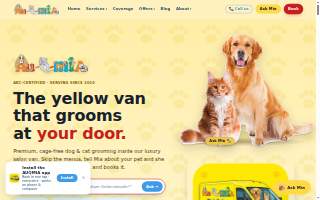 AUQMIA Pet Salon & Mobile Dog Grooming website