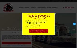 Domestic Truck Driving School website