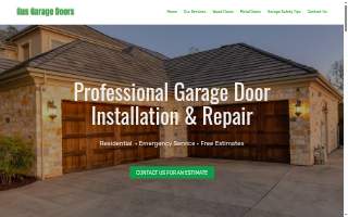 Gus' Garage Doors Services website
