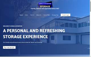 Menlo-Atherton Storage website