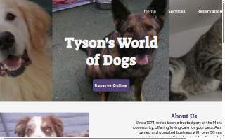 Tyson Kennels website